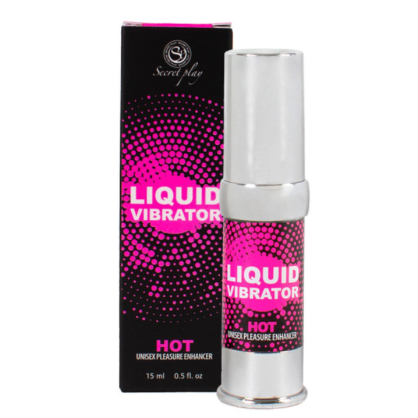 Liquide vibrant effet chauffant arôme fraise à la crème unisexe 15ml 